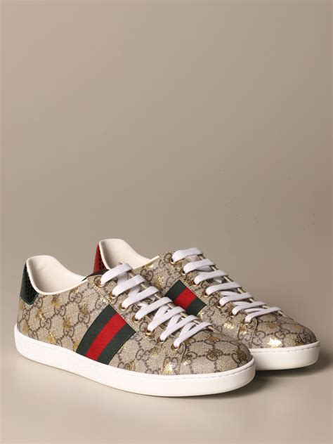 ace sneakers gucci mit gucci print kalbsledet|gucci ace bee sneakers.